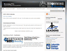 Tablet Screenshot of browningpta.org